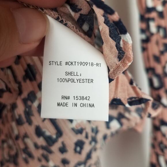 Code Mode | Long Sleeve Animal Print Ribbed - Picture 9 of 9